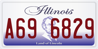 IL license plate A696829