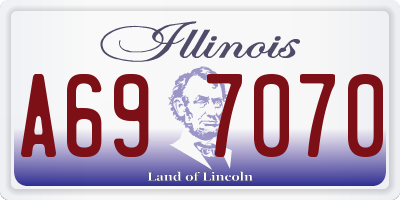 IL license plate A697070