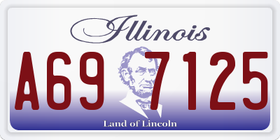 IL license plate A697125