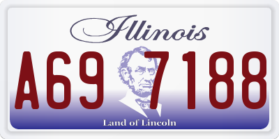 IL license plate A697188