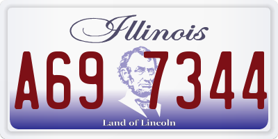 IL license plate A697344