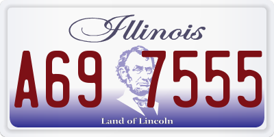 IL license plate A697555