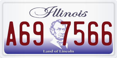 IL license plate A697566