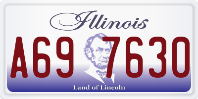 IL license plate A697630