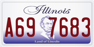 IL license plate A697683