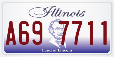 IL license plate A697711
