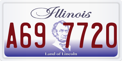 IL license plate A697720
