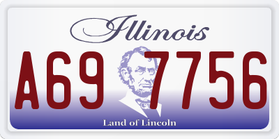 IL license plate A697756