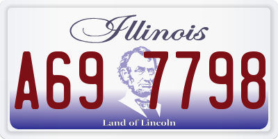 IL license plate A697798