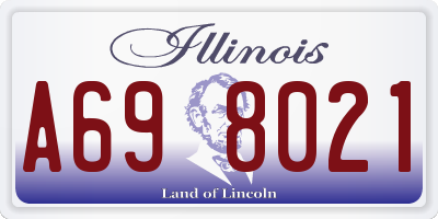 IL license plate A698021