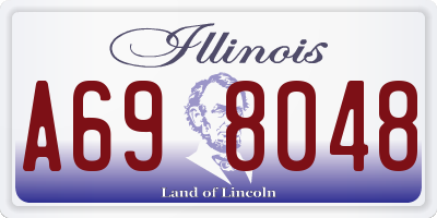 IL license plate A698048