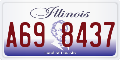 IL license plate A698437