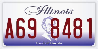 IL license plate A698481