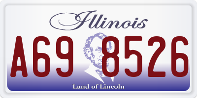 IL license plate A698526