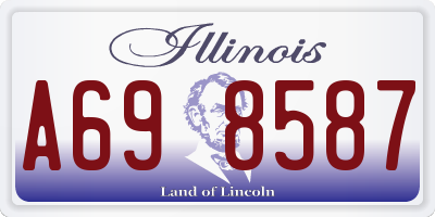 IL license plate A698587