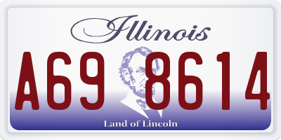 IL license plate A698614