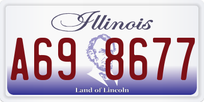 IL license plate A698677
