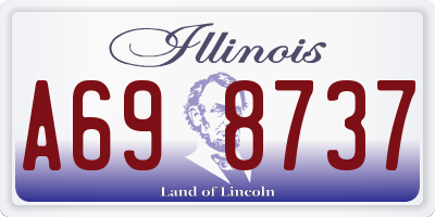 IL license plate A698737