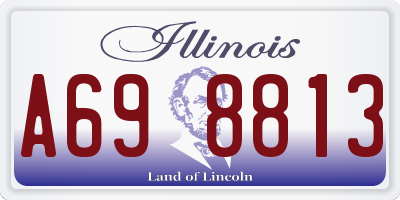 IL license plate A698813