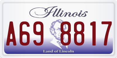 IL license plate A698817