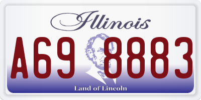 IL license plate A698883