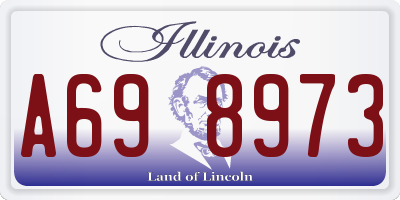 IL license plate A698973