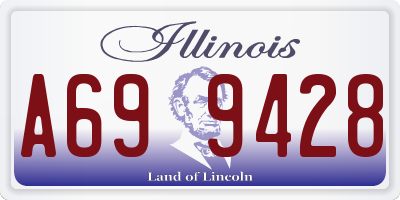 IL license plate A699428