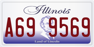 IL license plate A699569