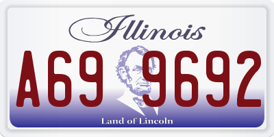 IL license plate A699692