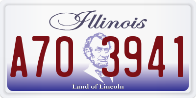 IL license plate A703941