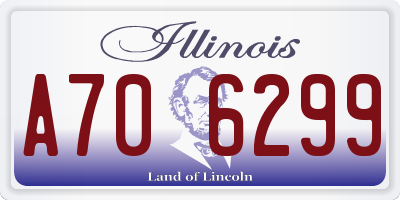IL license plate A706299