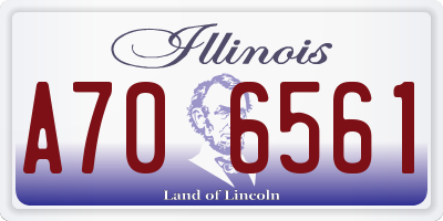 IL license plate A706561
