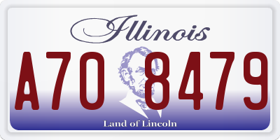 IL license plate A708479