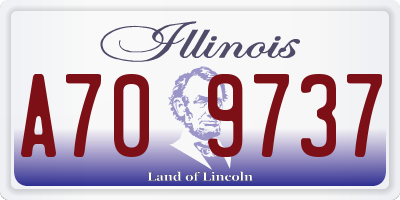 IL license plate A709737