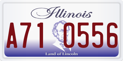 IL license plate A710556