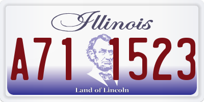 IL license plate A711523