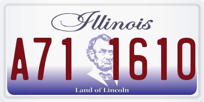IL license plate A711610