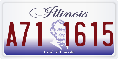 IL license plate A711615