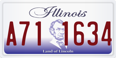 IL license plate A711634