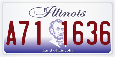 IL license plate A711636