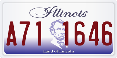 IL license plate A711646