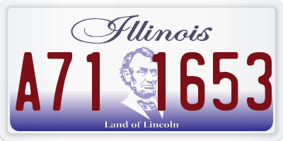 IL license plate A711653