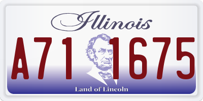 IL license plate A711675