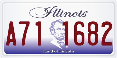 IL license plate A711682