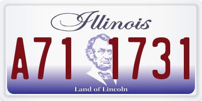 IL license plate A711731