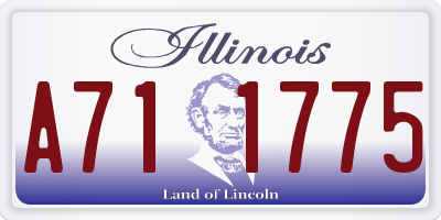 IL license plate A711775