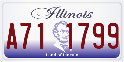 IL license plate A711799
