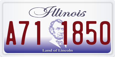 IL license plate A711850
