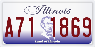 IL license plate A711869