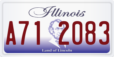 IL license plate A712083